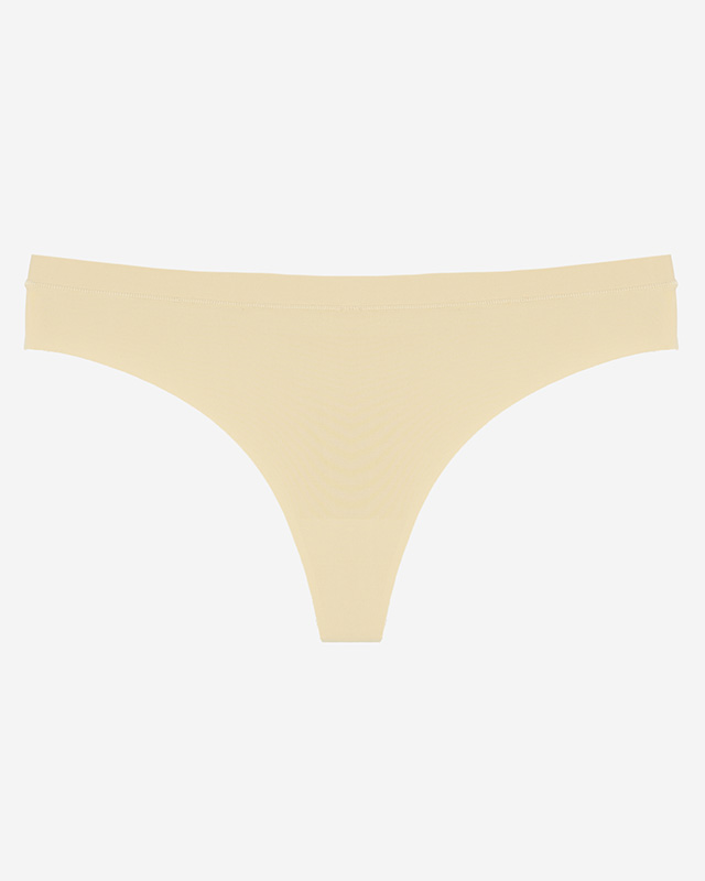 Bézs női lézervágott tangabugyi - Fehérnemű