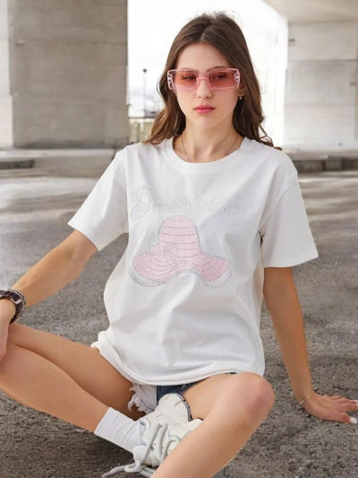 Royalfashion Női pamut blúz nyomattal