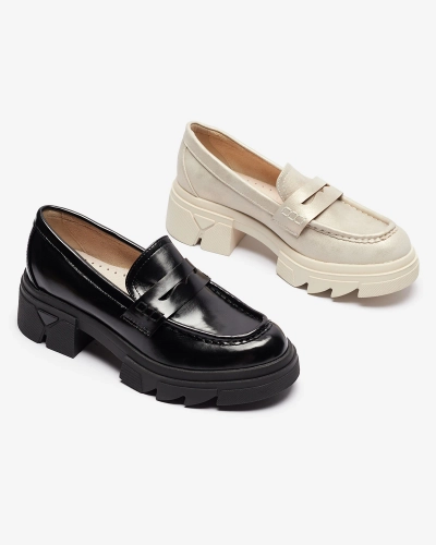 Gold női öko bőr mokaszin Sepop- Footwear