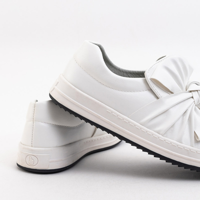 OUTLET Fehér lánycipő Yolai masnival - Lábbeli