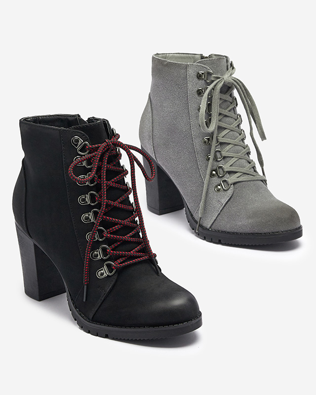 Szürke női magas szárú csizma Fareffi- Footwear