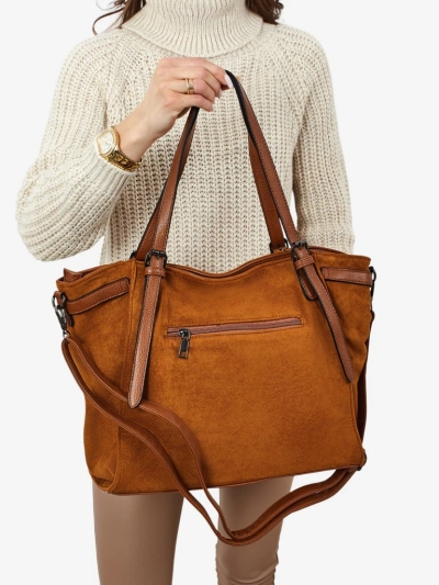 Daville női shopper táska öko-velúrbőrből