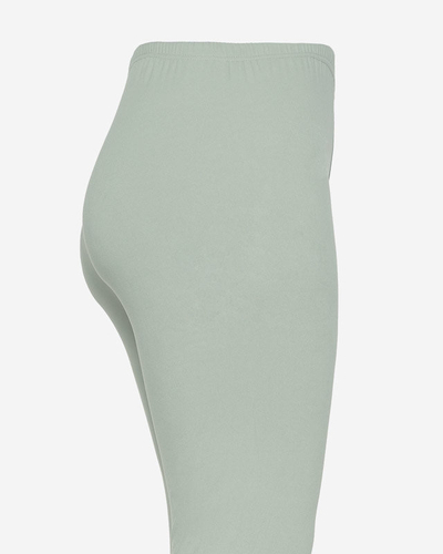 Női zöld 3/4 PLUSZ MÉRET Leggings - Ruházat