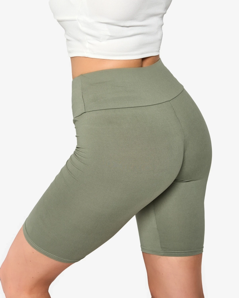 Sötétzöld női kerékpáros leggings - Ruházat