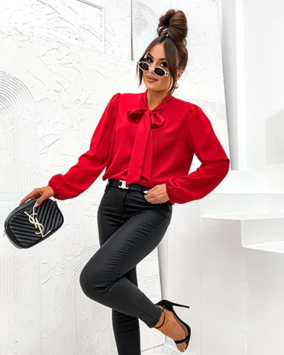 Royalfashion Női blúz masnival