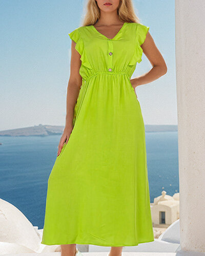 Royalfashion Női midi ruha gombokkal