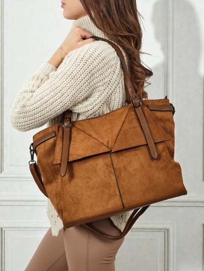 Daville női shopper táska öko-velúrbőrből