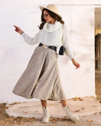 Royalfashion Női midi szoknya
