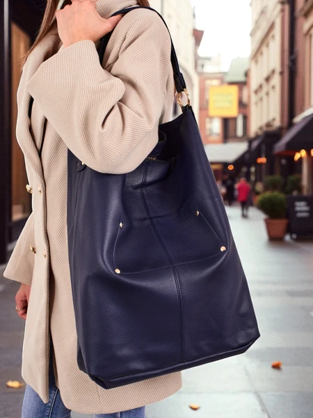 Magas női shopper táska 2 részes öko bőr Hollow Grace