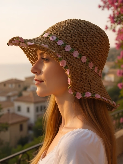 Royalfashion Női szalmakalap Malvera