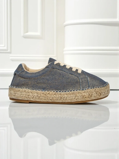 Aurelia Denim Espadrillos – női lapos sarkú szövet tornacipő