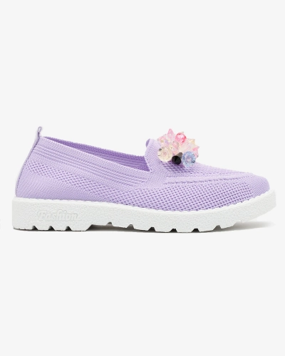 Royalfashion Lila női díszített félcipő Enweta