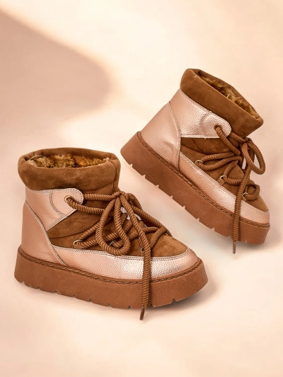 Royalfashion Női fűzős hó csizma Iniuc