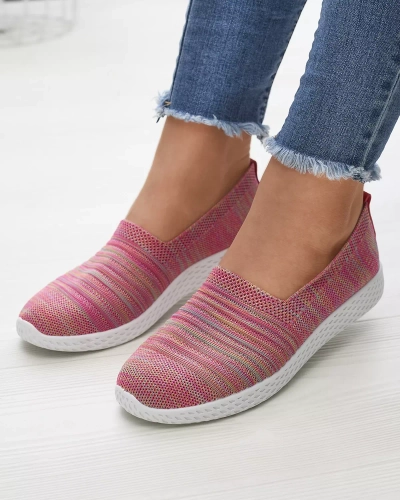 Színes rózsaszín női slip on tornacipő Covvu- Footwear