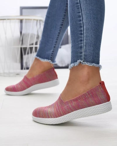 Színes rózsaszín női slip on tornacipő Covvu- Footwear