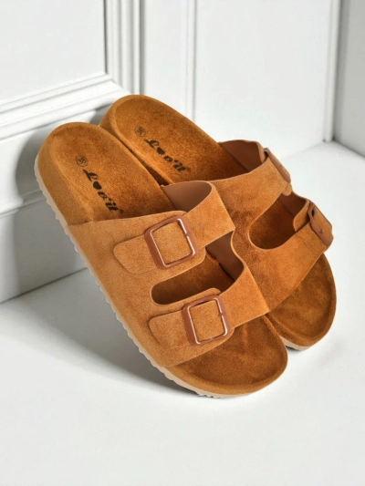 Royalfashion Női öko velúr papucs csatokkal Bella Duo