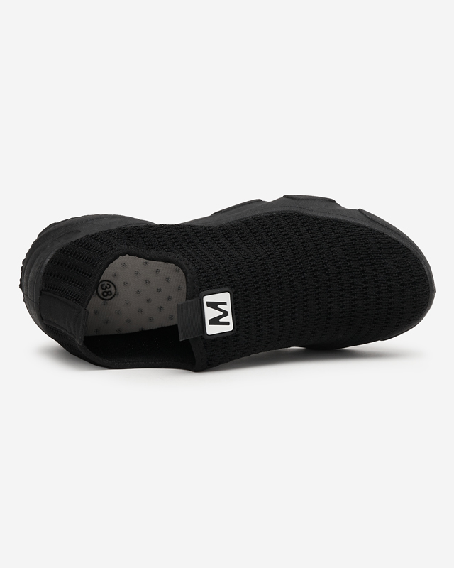 Fekete női bebújós sportcipő Rulinso - Lábbeli