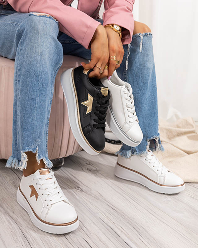 Fehér és rózsaszín Taqeva női sportcipő - Lábbeli