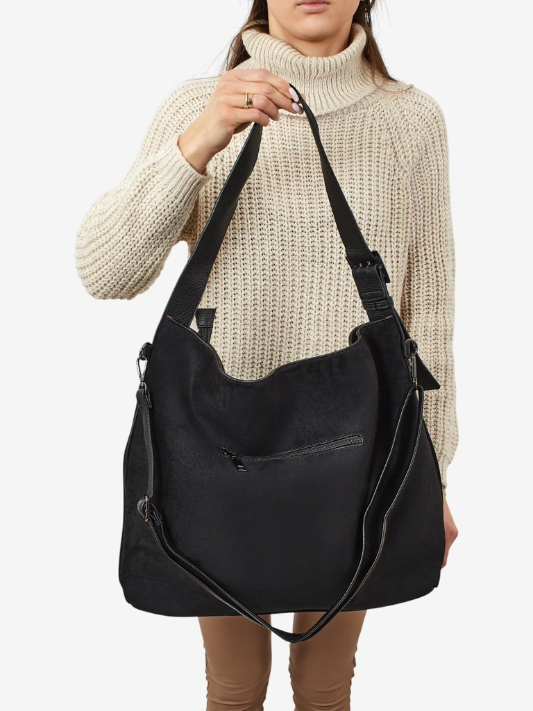 Donenn női shopper táska öko-velúrból