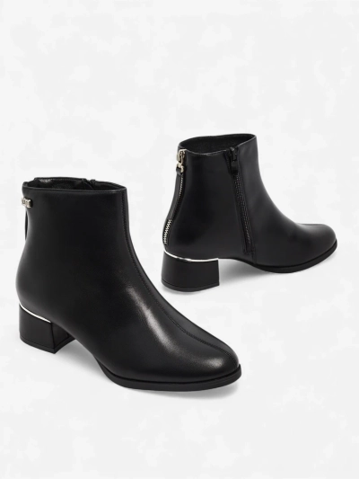 Arshinea női eco bőr bokacsizma vastag sarokkal