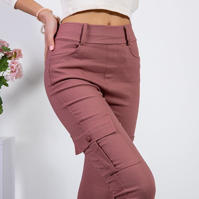 Női rózsaszín rakománynadrág - Ruházat