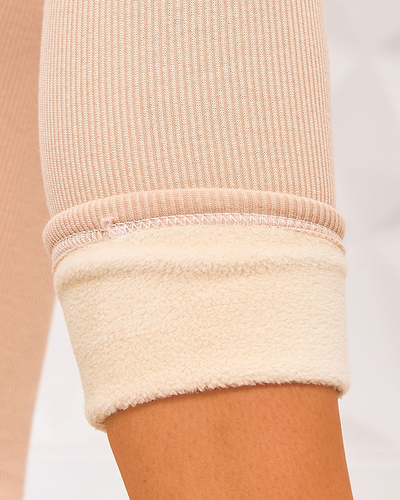 Royalfashion Női bordás szigetelt leggings
