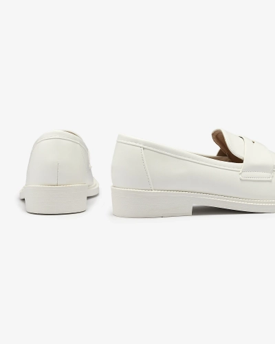 Fehér női mokaszin öko bőrből Zibom- Footwear