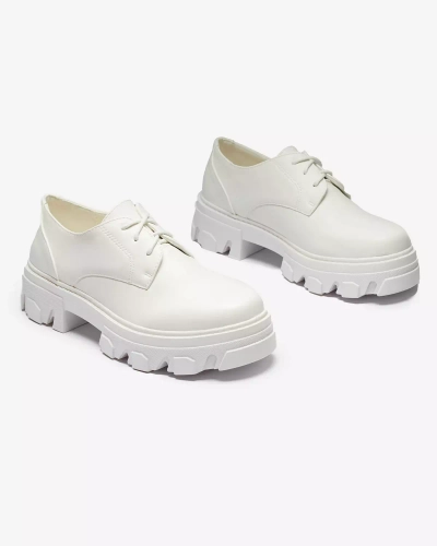 Fehér női félcsizma Delgor- Footwear