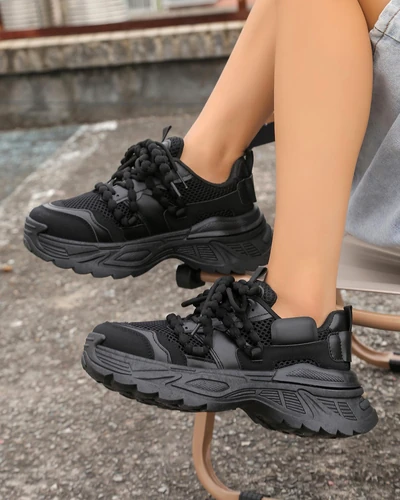 Royalfashion Női sportos sneakers vastag talpon Loness