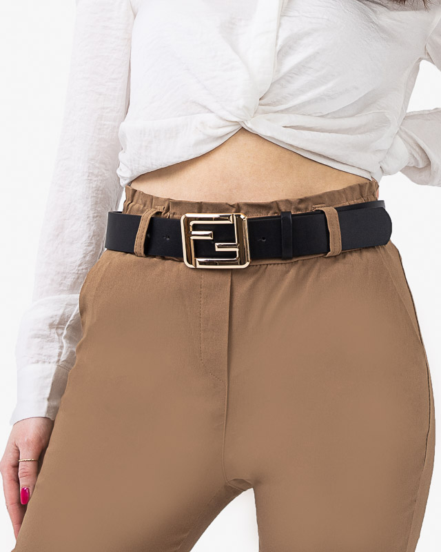 Női fekete öv arany csattal - Kiegészítők