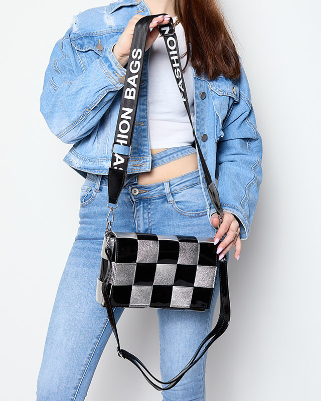 Fekete és ezüst kisméretű női kézitáska - Kiegészítők