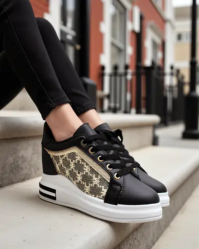 Royalfashion Női sportcipők rejtett sarokkal Jesioo