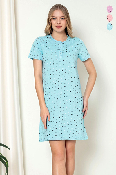 Royalfashion Női pöttyös hálóing