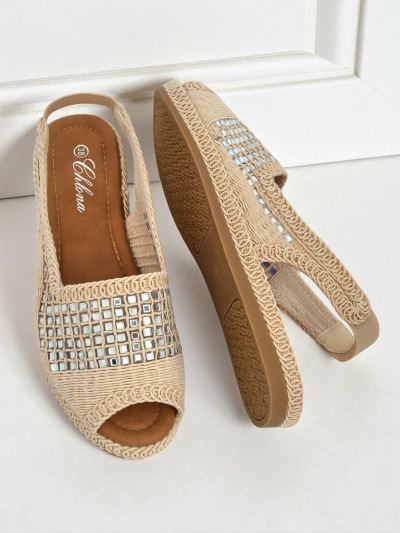 Női espadrille szandál strasszkövekkel Belle Sparkle
