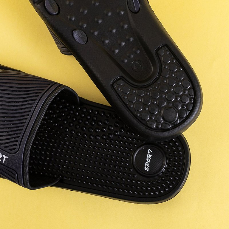 Férfi sötétkék gumi papucs tüskékkel Liw - cipő