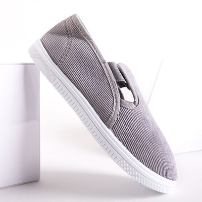 Ricia gyermek szürke bordás cipők - Cipők