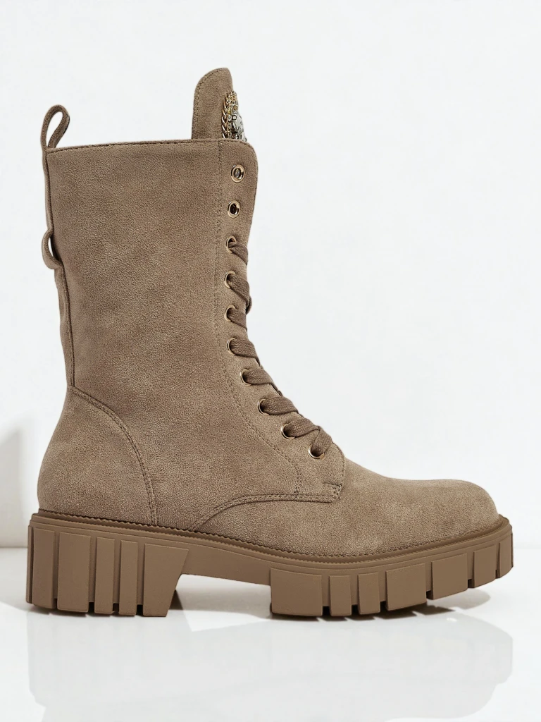 Royalfashion Női magas worker típusú bokacsizma Suboo