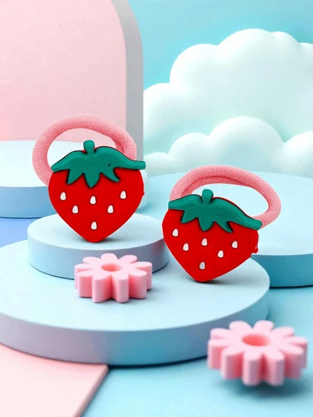 Royalfashion Gyümölcsös motívumú hajgumik Fruity Bloom