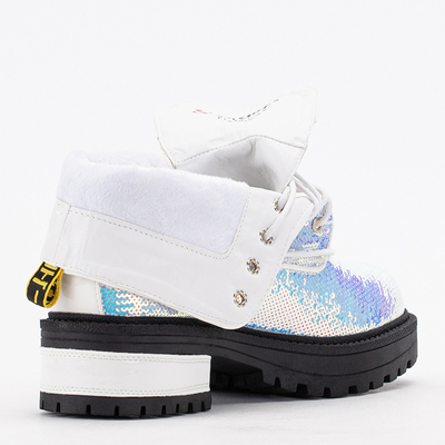 Női bokacsizma Wysey holografikus flitterekkel - Cipő