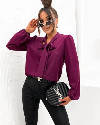 Royalfashion Női blúz egy masnival