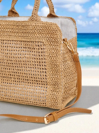 Royalfashion Nagyméretű női szalmatáska Ariadne Raffia