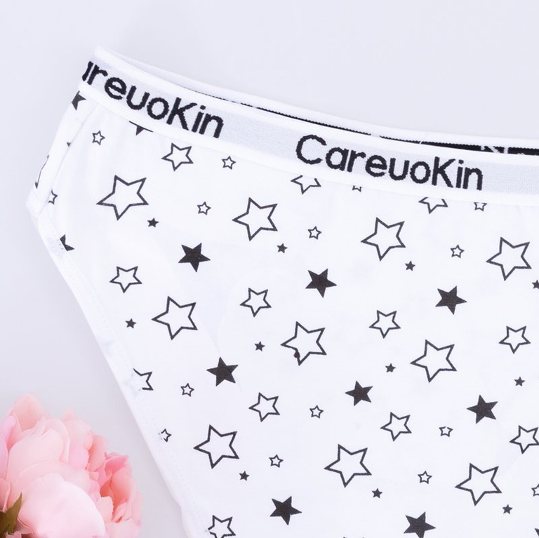 Női fehér rövidnadrág csillagokkal - fehérnemű