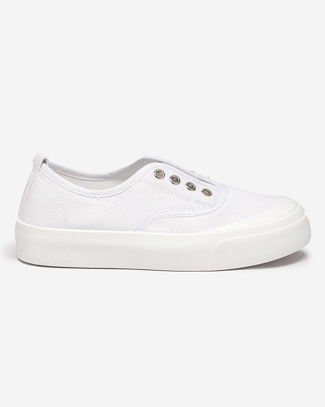 OUTLET Női fehér tornacipő vastagabb talppal Askol- Cipők