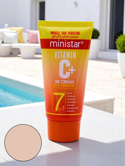 MINI STAR Hidratáló BB krém C-vitaminnal, matt hatással Ivory