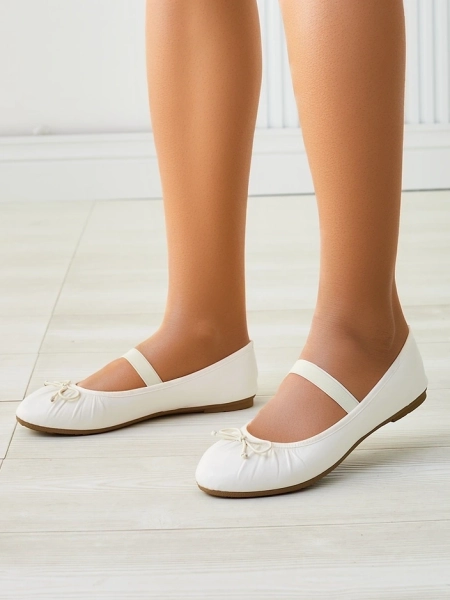 Royalfashion Női balerinák masnival és gumival Evsal