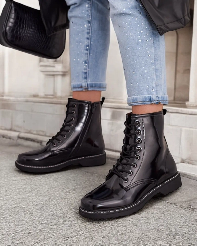 Royalfashion Női felső belelt bokacsizma Lacerro