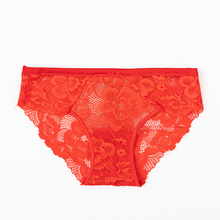 Piros csipke bugyi nőknek - Fehérnemű
