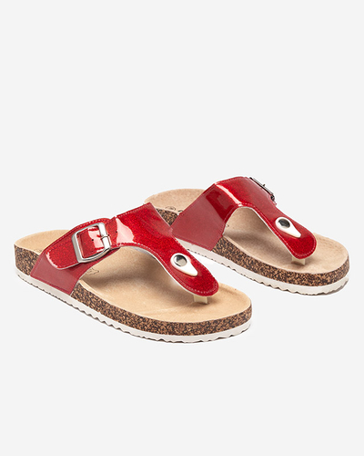 OUTLET Piros női flip-flop Elotsi - Lábbeli