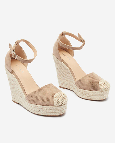 Royalfashion Barna női Meylasi platform szandál