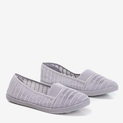 OUTLET Szürke női áttört papucs - a Heyan-on - lábbeli
